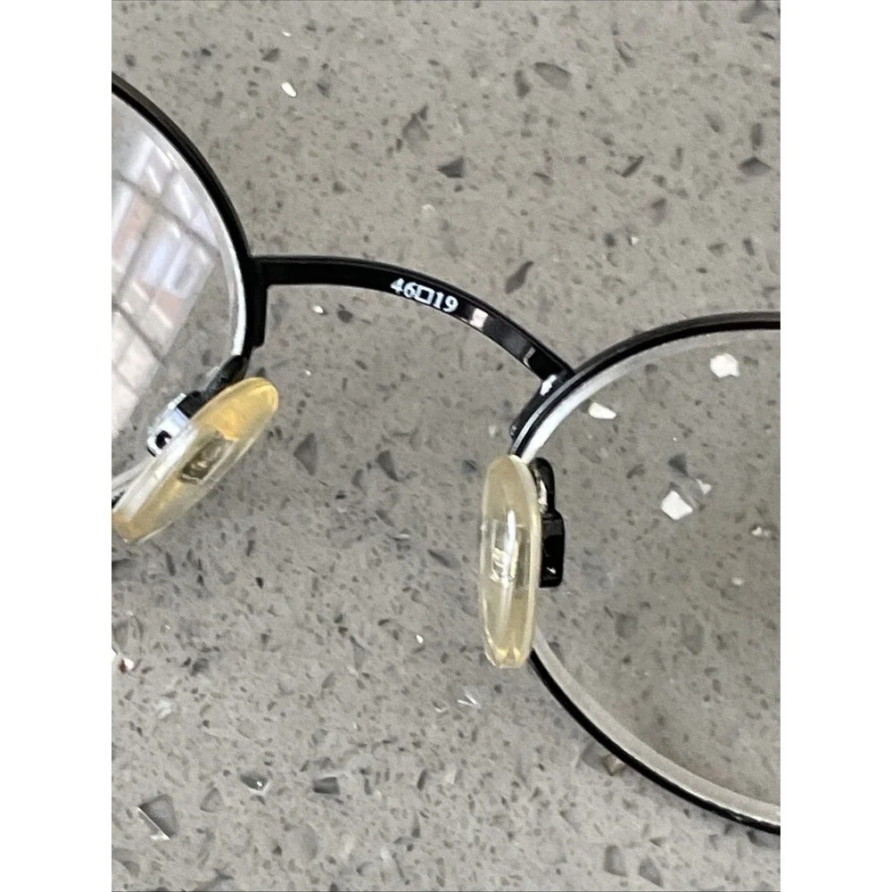 LC Basics 711 Vintage Eyeglasses FRAMES ONLY 46-19-140 Antique Brown Round